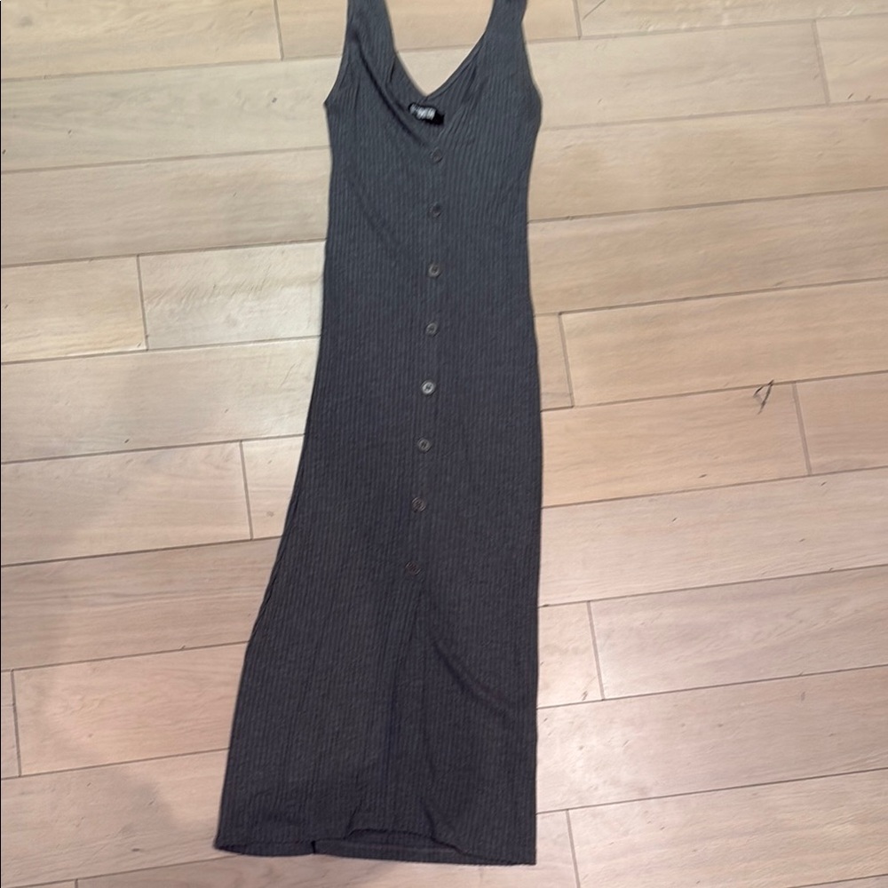 Reformation Grey Jersey Sleeveless Dress